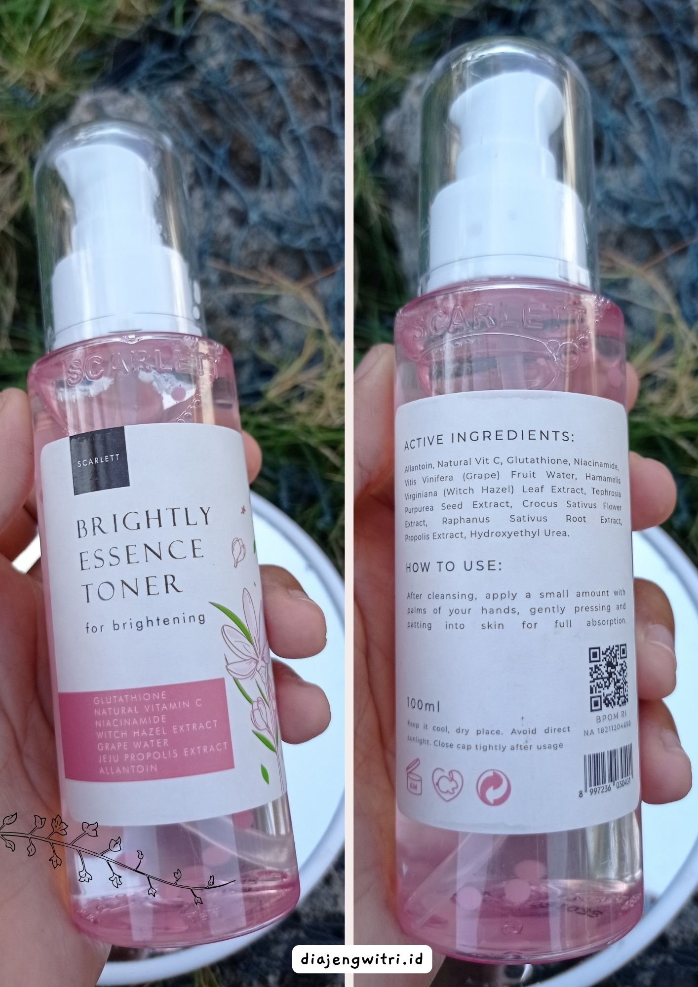 Review Scarlett Brightly Essence Toner