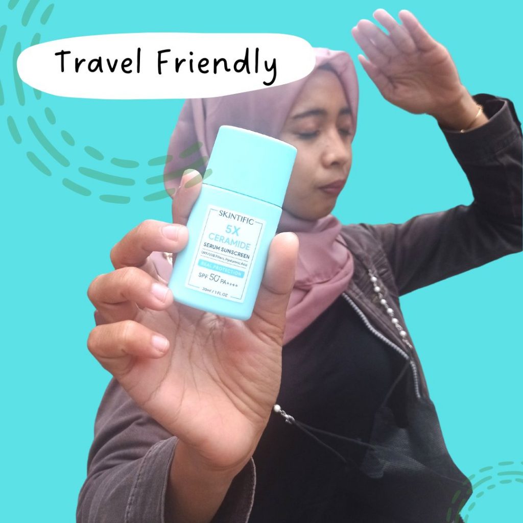 travel friendly - Skintific 5X Ceramide Serum Sunscreen