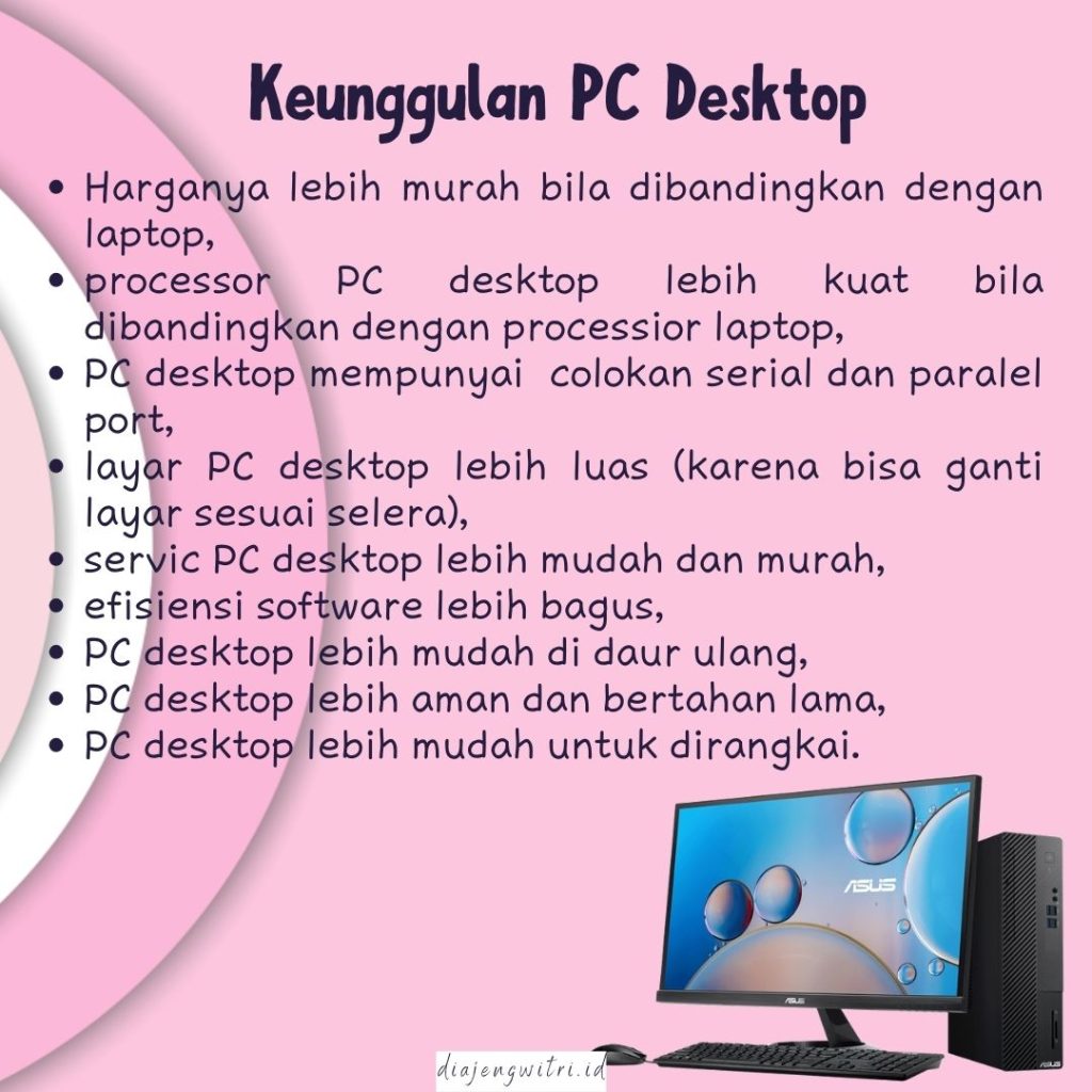 Keunggulan PC Desktop -  ASUS PC Desktop A500SA