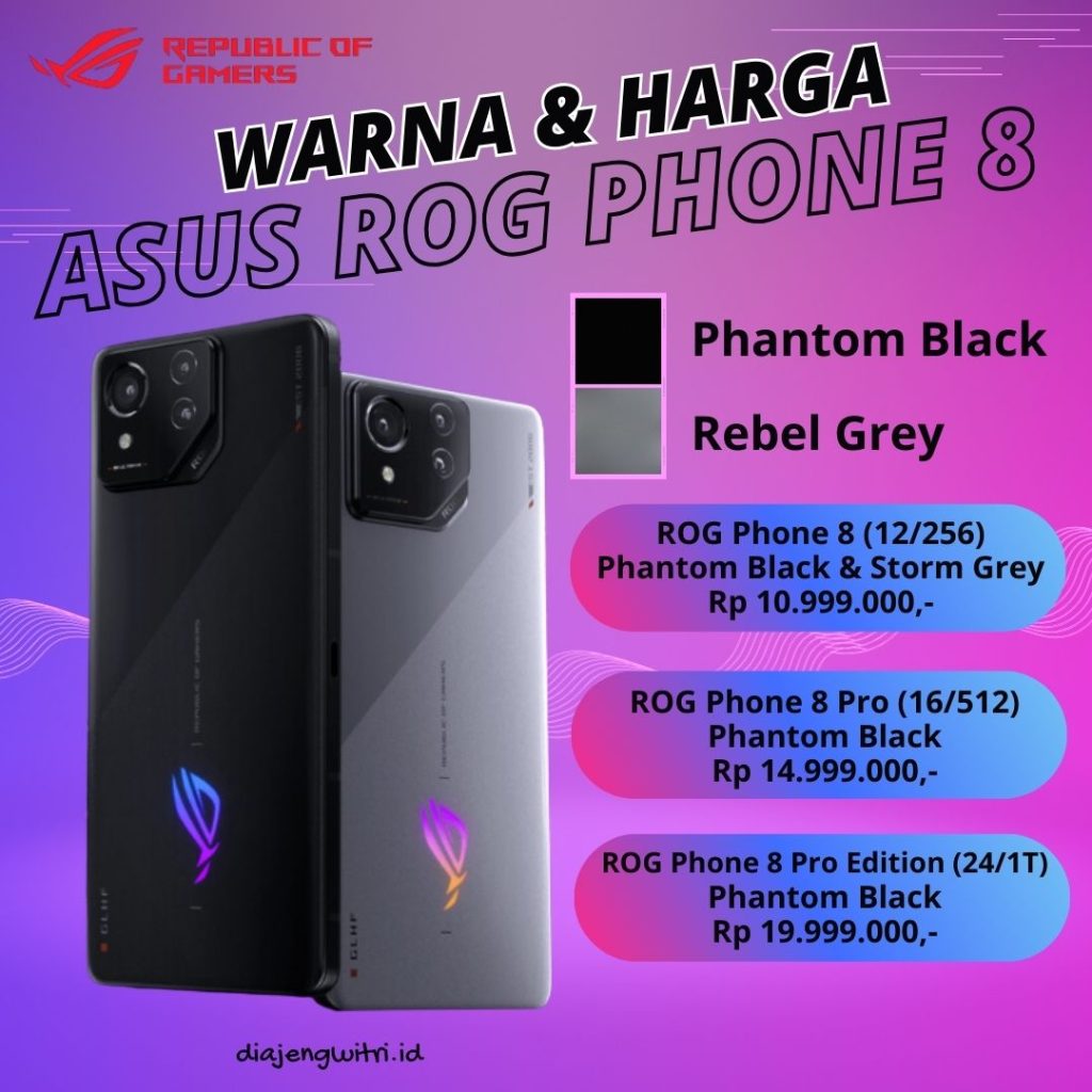 warna dan harga ASUS ROG Phone 8