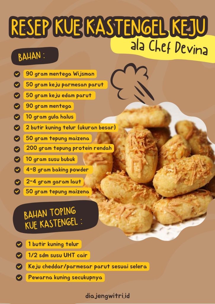 Resep Kue Kastengel Keju ala Chef Devina